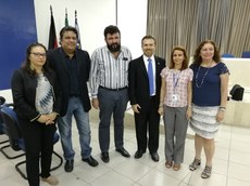 Da esquerda para direita: Francilene, Isac, Cláudio, Cleverton, Melânia...