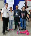 Prof. Ronei, Profa. Liliane, Dir. Cleverton e o Anahuac, o Coordenador da EXPOTEC 2018.