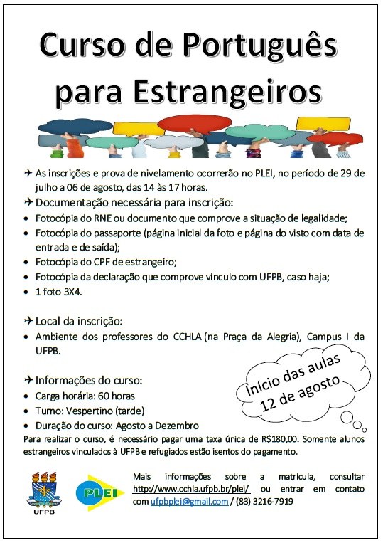 AULA 2 - Curso de Português para Estrangeiros - DAINT/UERN 