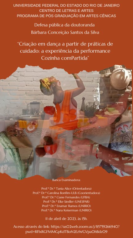 Defesa da tese de doutorado da Profa. Ma. Bárbara Santos