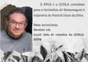 Convite Cerimônia Patrick Cezar da Silva