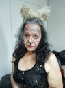 Grizabella, a gata glamourosa.Por Priscilla Detmering, em 07 de dezembro de 2023, por ocasião do I ENAJ60+, na SEAD-UFPB. Projeto Promoção De Ações Para o Envelhecimento Ativo.