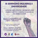 III SEMINÁRIO MULHERES E UNIVERSIDADE