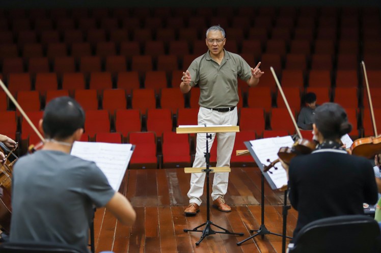 Ensaio Orquestra e Maestro Paul Chou (EUA)