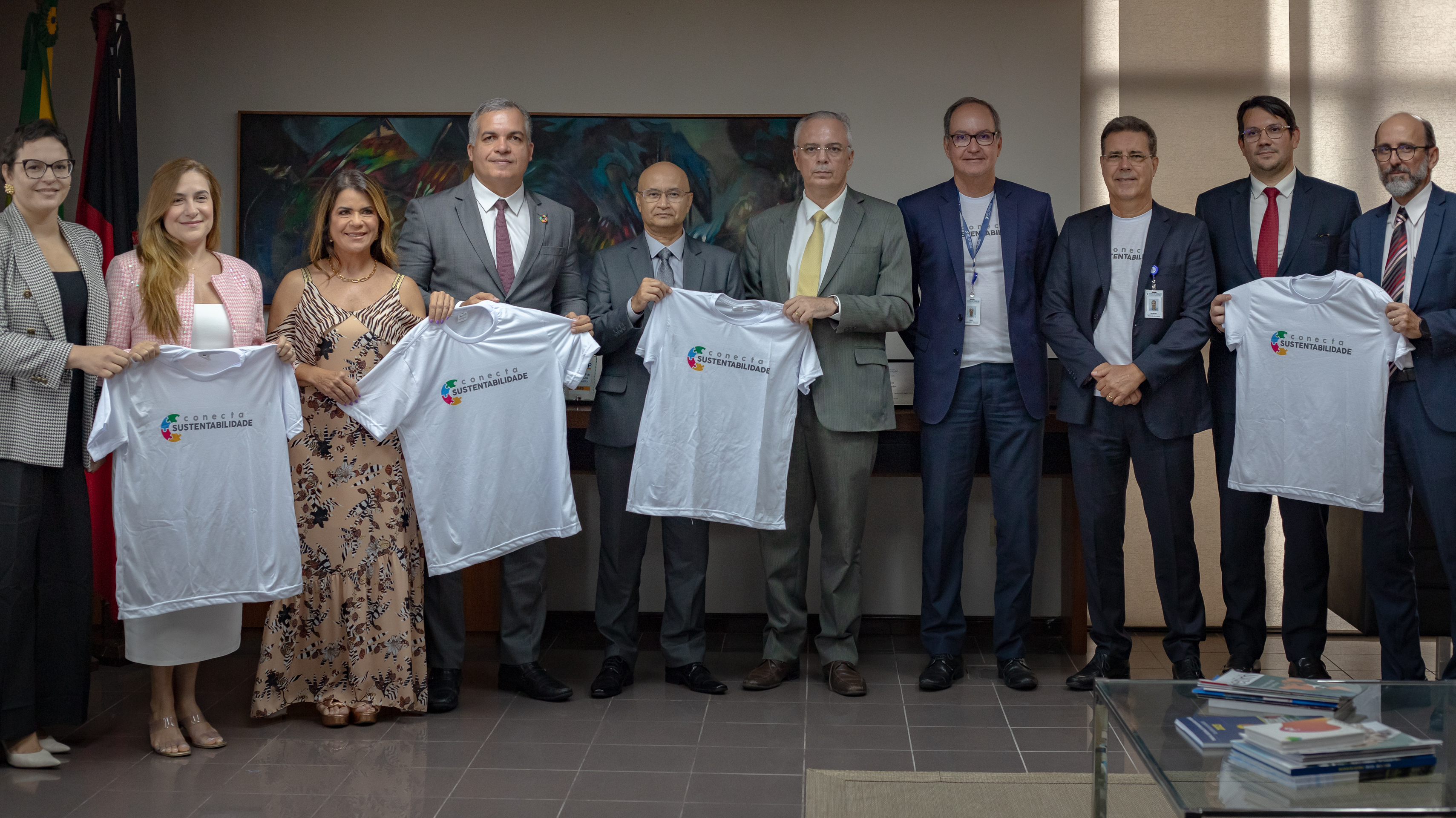 UFPB E ÓRGÃOS DO SISTEMA DE JUSTIÇA PARAIBANO CELEBRAM PROTOCOLO DE COOPERAÇÃO TÉCNICA PARA AÇÕES DE SUSTENTABILIDADE Foto: Pedro Mota/Assessoria de Comunicação Social do TRT-13