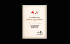 A federal paraibana recebeu o certificado de membro do programa Huawei ICT Academy, que possibilita desenvolver ações de tecnologia da informação e comunicação pelo mundo. Crédito: Cear/UFPB
