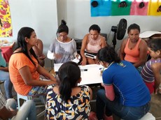 Um dos projetos do comitê oferta oficinas para mulheres quilombolas. Crédito: Divulgação